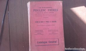 Livres anciens: catalogo comercial en frances de poulenc freres. 1920